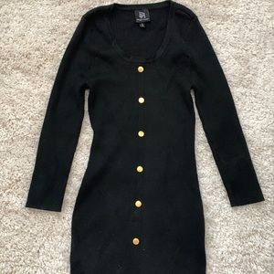 Black sweater dress